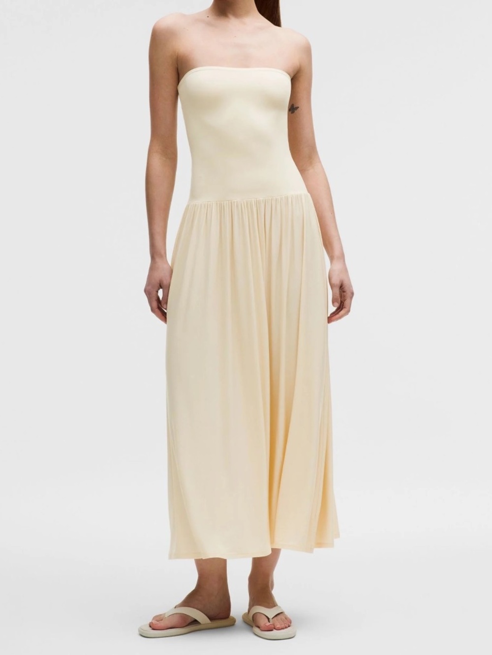 Lululemon 2-in-1 Maxi Dress / Skirt | Butter Cream Yellow | Small | NWT - Picture 5 of 5